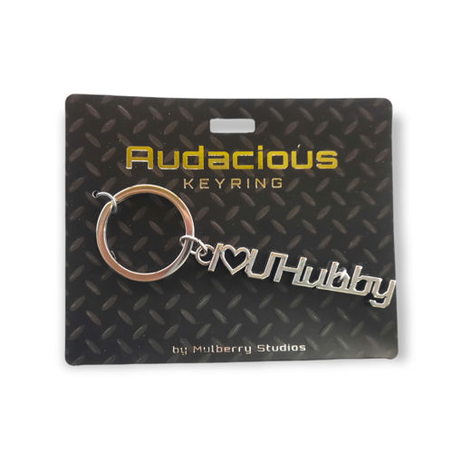 Picture of AUDACIOUS KEYRING - I LOVE HUBBY